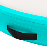 Inflatable Gymnastic Mat with Pump 100x100x10 cm PVC Green - Rear View