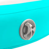 Inflatable Gymnastic Mat with Pump 100x100x10 cm PVC Green - Close-Up Angle