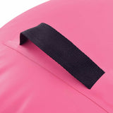 Inflatable Gymnastic Roll with Pump 100x60 cm PVC Pink - 45-Degree Angle