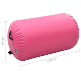 Inflatable Gymnastic Roll with Pump 100x60 cm PVC Pink - Extra Image