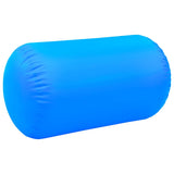 Inflatable Gymnastic Roll with Pump 100x60 cm PVC Blue - Top-Down View