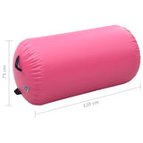 Inflatable Gymnastic Roll with Pump 120x75 cm PVC Pink - Extra Image