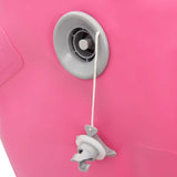 Inflatable Gymnastic Roll with Pump 120x75 cm PVC Pink - Low Angle