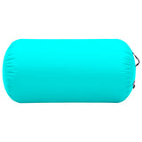 Inflatable Gymnastic Roll with Pump 120x75 cm PVC Green - Side View