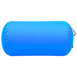 Inflatable Gymnastic Roll with Pump 120x75 cm PVC Blue - Side View