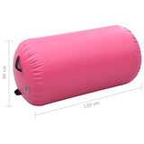 Inflatable Gymnastic Roll with Pump 120x90 cm PVC Pink - Extra Image