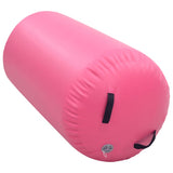 Inflatable Gymnastic Roll with Pump 120x90 cm PVC Pink - Top-Down View