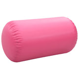 Inflatable Gymnastic Roll with Pump 120x90 cm PVC Pink - 45-Degree Angle