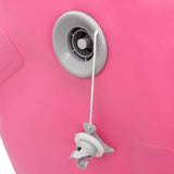 Inflatable Gymnastic Roll with Pump 120x90 cm PVC Pink - Low Angle