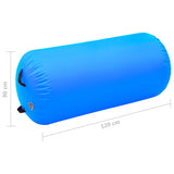 Inflatable Gymnastic Roll with Pump 120x90 cm PVC Blue - Extra Image