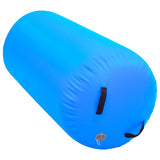 Inflatable Gymnastic Roll with Pump 120x90 cm PVC Blue - Top-Down View