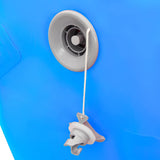 Inflatable Gymnastic Roll with Pump 120x90 cm PVC Blue - Low Angle