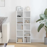CD Cabinets 2 pcs White 21x16x93.5 cm Engineered Wood - Side View