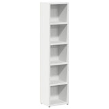 CD Cabinets 2 pcs White 21x16x93.5 cm Engineered Wood - Top-Down View