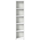 CD Cabinets 2 pcs White 21x16x93.5 cm Engineered Wood - 45-Degree Angle