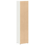 CD Cabinets 2 pcs White 21x16x93.5 cm Engineered Wood - Close-Up Angle