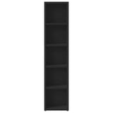 CD Cabinets 2 pcs Black 21x16x93.5 cm Engineered Wood