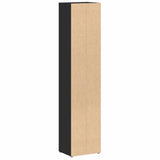 CD Cabinets 2 pcs Black 21x16x93.5 cm Engineered Wood - Close-Up Angle