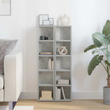 CD Cabinets 2 pcs Concrete Grey 21x16x93.5 cm Engineered Wood - Side View