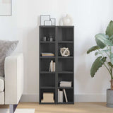 CD Cabinets 2 pcs High Gloss Grey 21x16x93.5 cm Engineered Wood