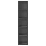 CD Cabinets 2 pcs High Gloss Grey 21x16x93.5 cm Engineered Wood - 45-Degree Angle