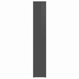 CD Cabinets 2 pcs High Gloss Grey 21x16x93.5 cm Engineered Wood - Rear View