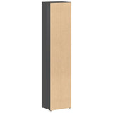 CD Cabinets 2 pcs High Gloss Grey 21x16x93.5 cm Engineered Wood