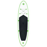 Inflatable Stand Up Paddleboard Set Green and White - Side View
