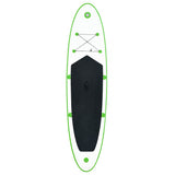 Inflatable Stand Up Paddleboard Set Green and White - Side View