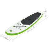 Inflatable Stand Up Paddleboard Set Green and White - Extra Image