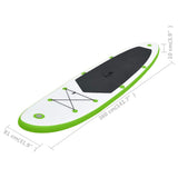 Inflatable Stand Up Paddle Board Set Green and White - Extra Image