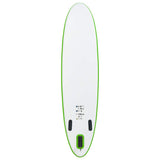 Inflatable Stand Up Paddle Board Set Green and White - Side View