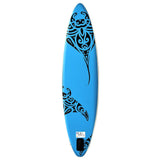 Inflatable Stand Up Paddleboard Set 305x76x15 cm Blue - Side View