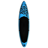 Inflatable Stand Up Paddleboard Set 320x76x15 cm Blue - Side View