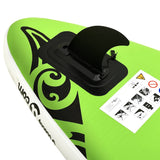 Inflatable Stand Up Paddleboard Set 305x76x15 cm Green - Close-Up Angle