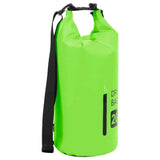 Dry Bag with Zipper Green 20 L PVC