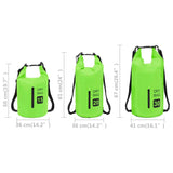 Dry Bag with Zipper Green 20 L PVC - Extra Image