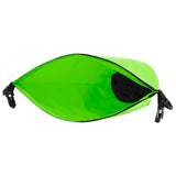 Dry Bag with Zipper Green 30 L PVC - Top-Down View