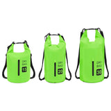 Dry Bag with Zipper Green 30 L PVC - Low Angle