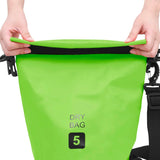 Dry Bag Green 5 L PVC - Front View