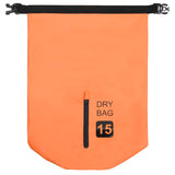 Dry Bag with Zipper Orange 15 L PVC - Side View