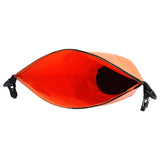 Dry Bag with Zipper Orange 20 L PVC - Top-Down View
