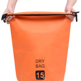 Dry Bag Orange 15 L PVC - Front View