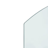 Fireplace Glass Plate 80x50 cm - Rear View