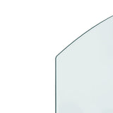 Fireplace Glass Plate 80x60 cm - Rear View