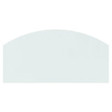 Fireplace Glass Plate 100x50 cm - Top-Down View