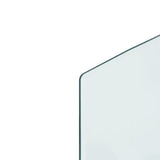 Fireplace Glass Plate 120x50 cm - Rear View