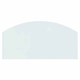 Fireplace Glass Plate 100x50 cm - Top-Down View