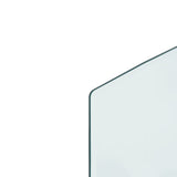 Fireplace Glass Plate 120x60 cm - Rear View