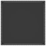 Garden Table Black 90x90x75 cm Poly Rattan - Top-Down View